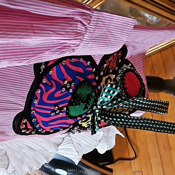 NWOT Denimland Striped Applique Dress - Picture 8 of 15